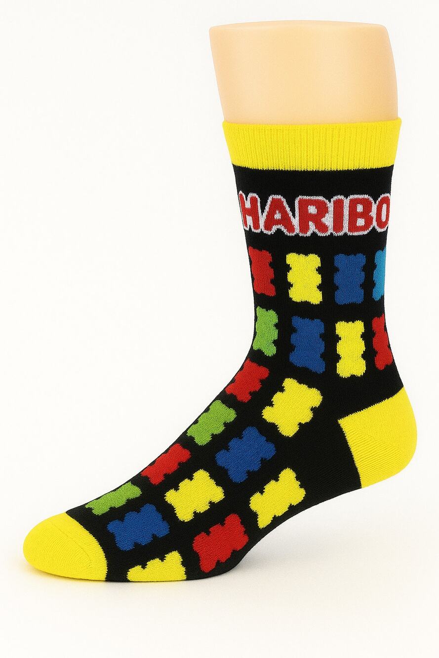 Haribo Gummy Bears Crew Socks 6-13 – Kidcore, Casual, Y2K, Indie, Rave